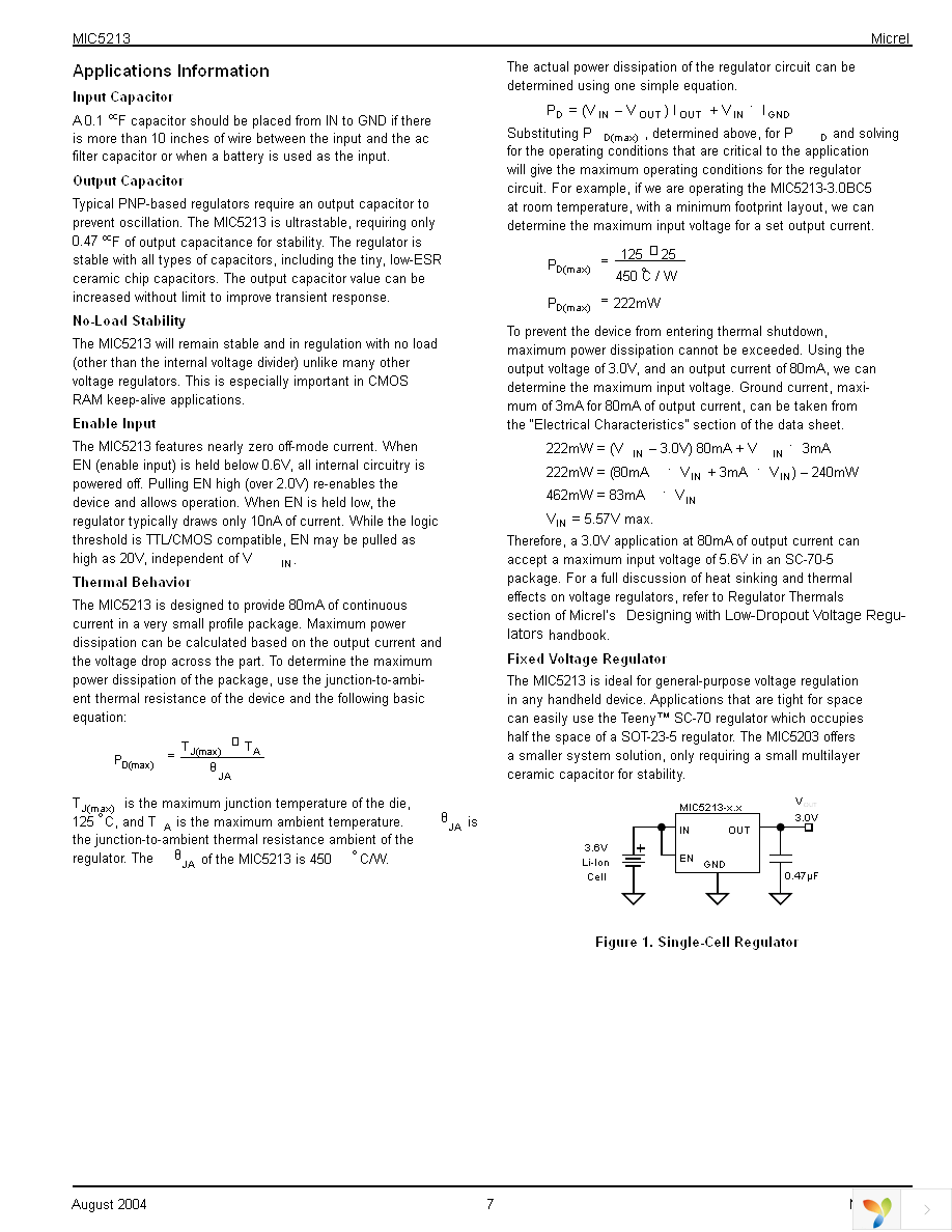 MIC5213-3.3YC5 TR Page 7